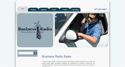 Desktop Screenshot of businessradiosales.com